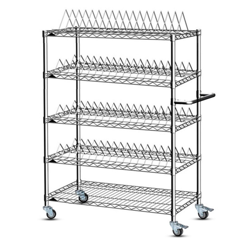 Chariot antistatique d'étagère de fil de cadre de bobine de SMD d'ESD pour le stockage d'entrepôt
