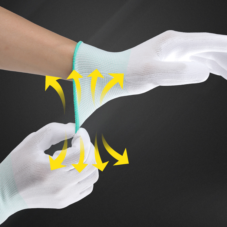 Gants enduits de paume antistatique 8005 ESD pour laboratoire spécial