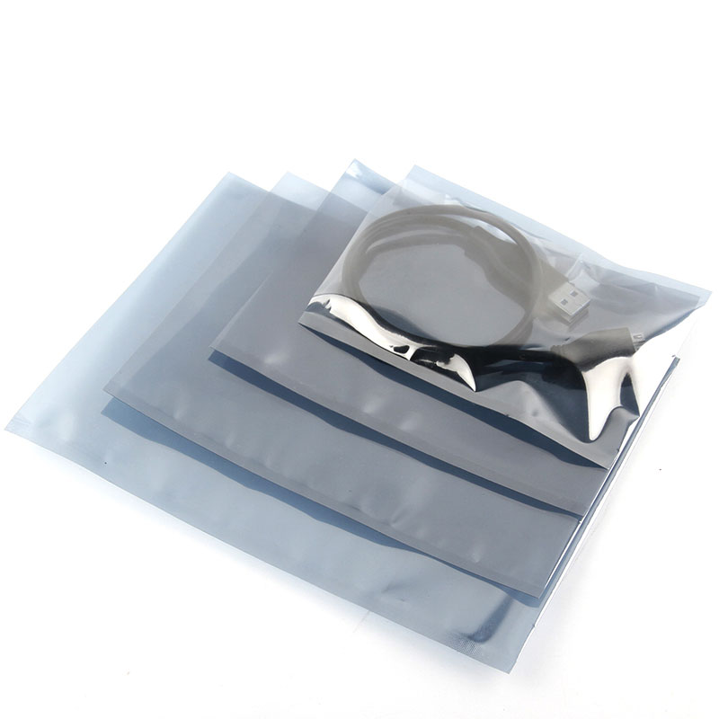 Emballage de fermeture à glissière antistatique en aluminium personnalisé protégeant le sac ESD
