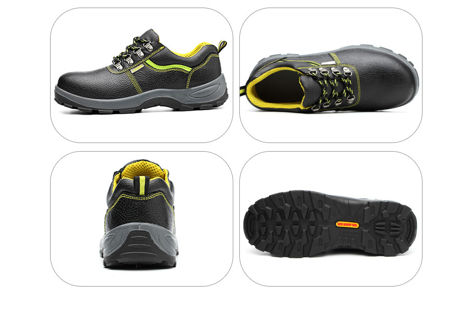 Chaussures de sport de sécurité industrielle Leenol Bottes à bout en acier pour homme