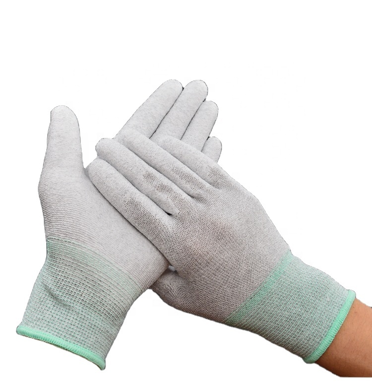 Gants d'atelier de gants de paume industriels blancs