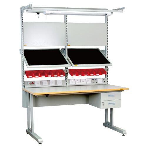 Établi de réparation personnalisé ESD antistatique pour salle blanche de laboratoire avec différents types de taille